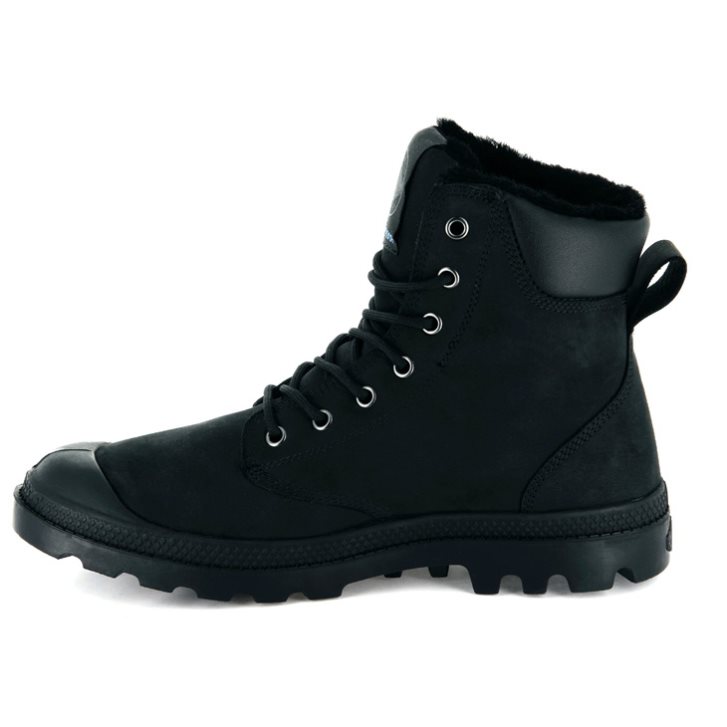 Dámské Boty Palladium Pampa Sportovní Cuff WPS Černé | CZ YFV-64K